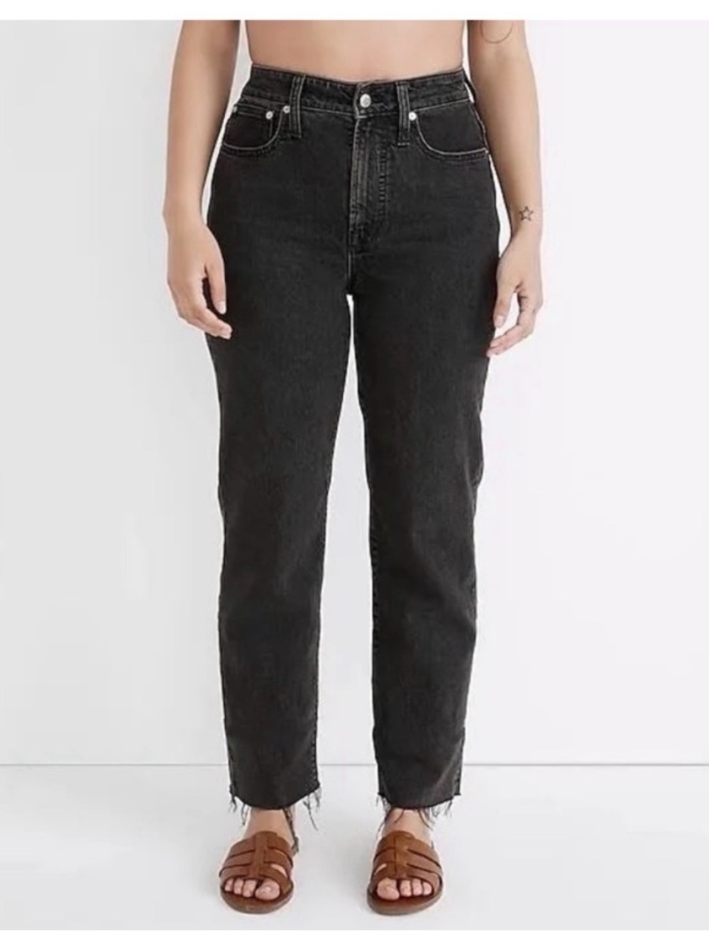 Madewell black curvy perfect vintage straight jean size 32